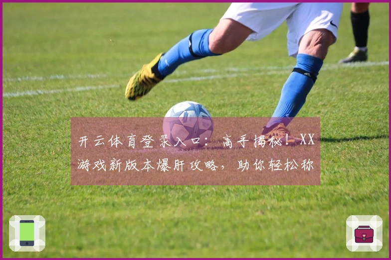 开云体育登录入口：高手揭秘！XX游戏新版本爆肝攻略，助你轻松称霸全服！